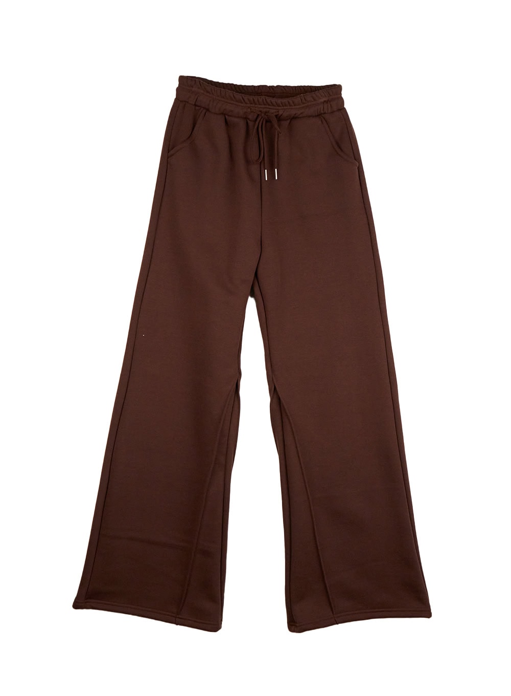 pintuck-detail-sweatpants-cd419 / Brown