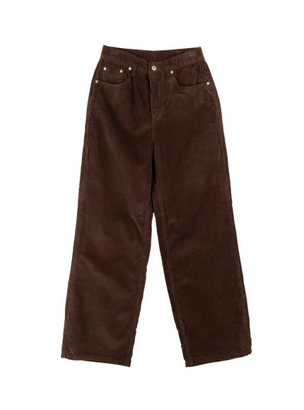 corduroy-wide-pants-cn518 / Brown