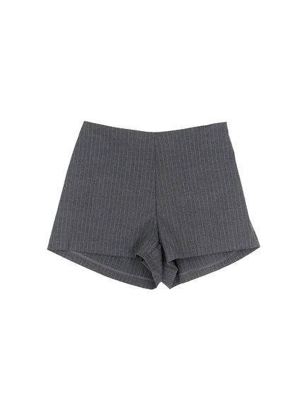 Striped Tailored Mini Shorts CM517