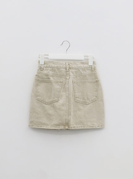 High Waist Cotton Skort OF328