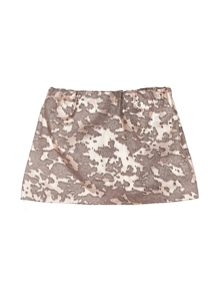 metallic-mini-skirt-co528 / Rose gold