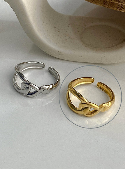 monroe-soft-knot-ring-ia524 / Gold