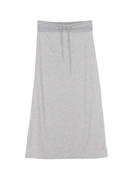 comfy-maxi-skirt-cj515 / Gray