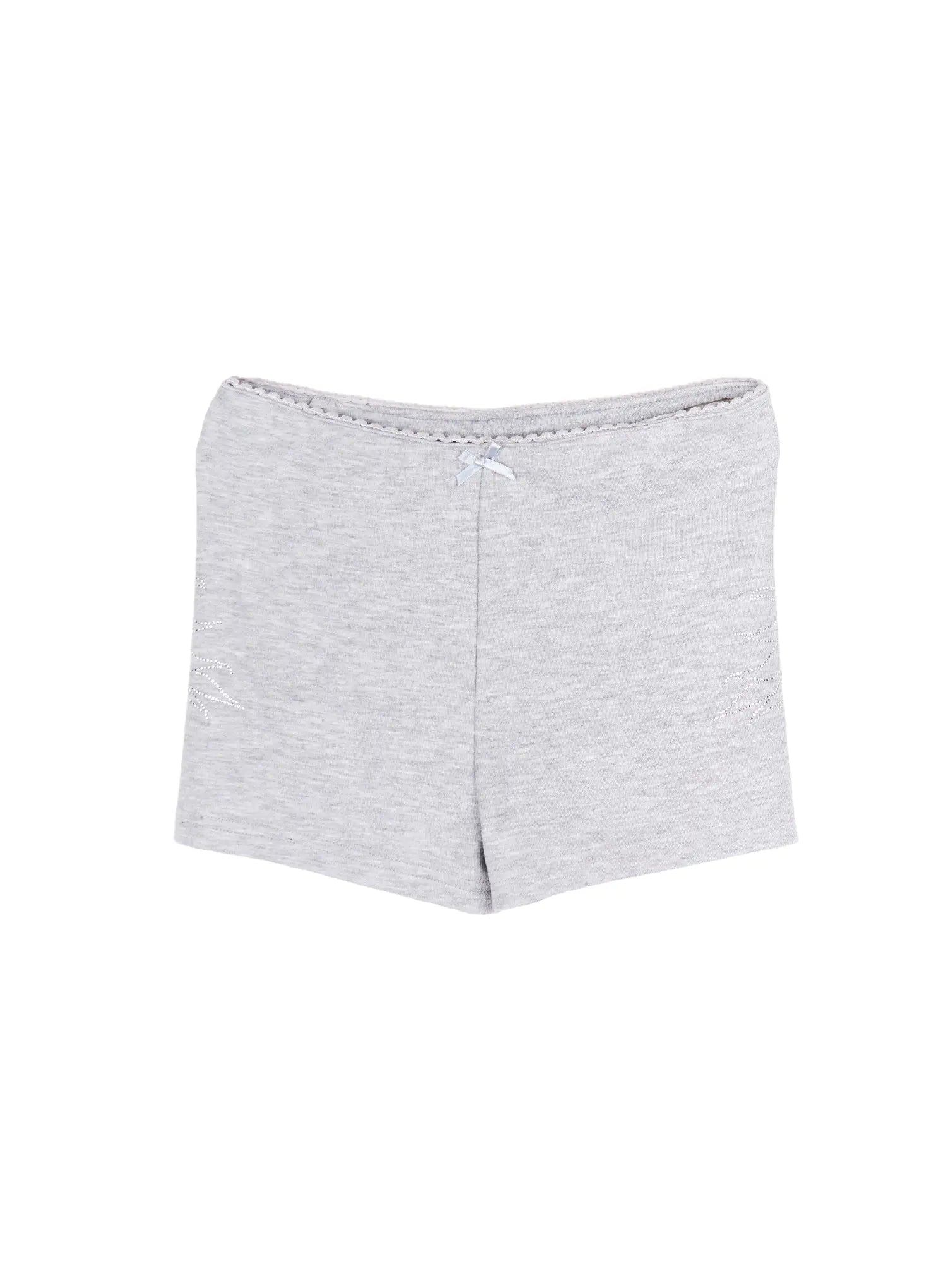 angel-wing-graphic-shorts-cy521 / Gray