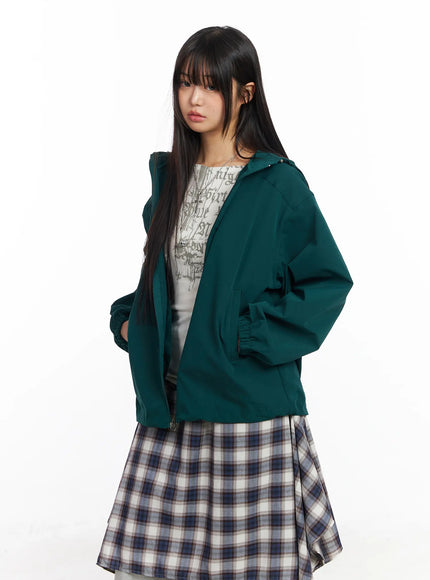oversized-hooded-windbreaker-cf506-1 / Green