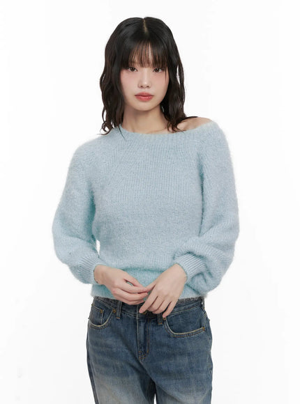 cozy-two-way-knit-sweater-cn510 / Light blue