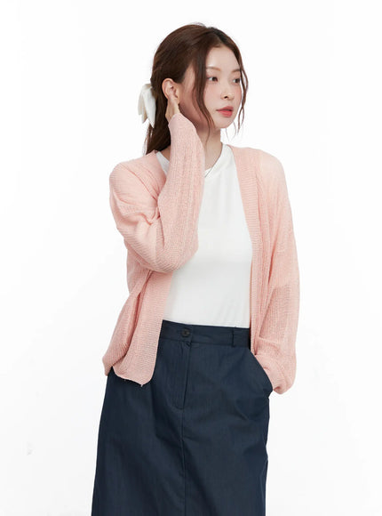 Sheer Loose-Fit Cardigan CG521