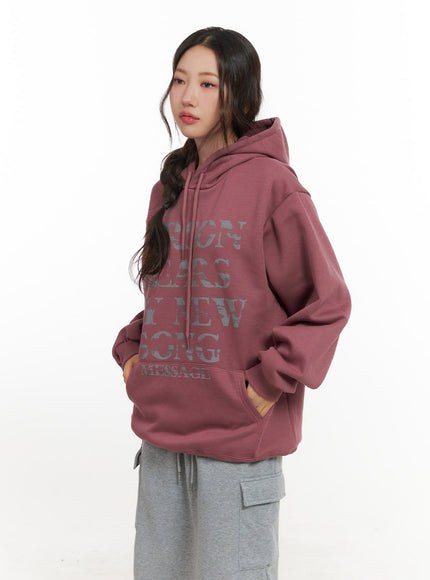 soft-touch-graphic-hoodie-cn426 / Pink