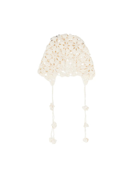 crochet-summer-bonnet-ca515 / White