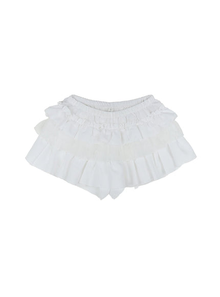 Low-Rise Flirty Ruffle Skirt CA514