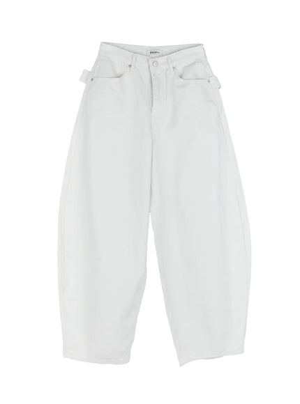 nana-studded-belt-balloon-jeans-cs512 / Light gray