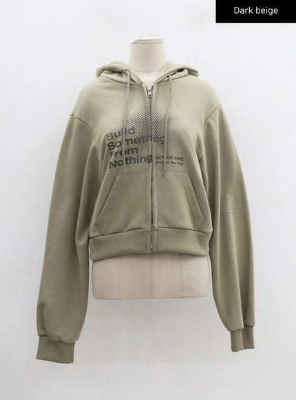 Graphic Zipper Hoodie CD27