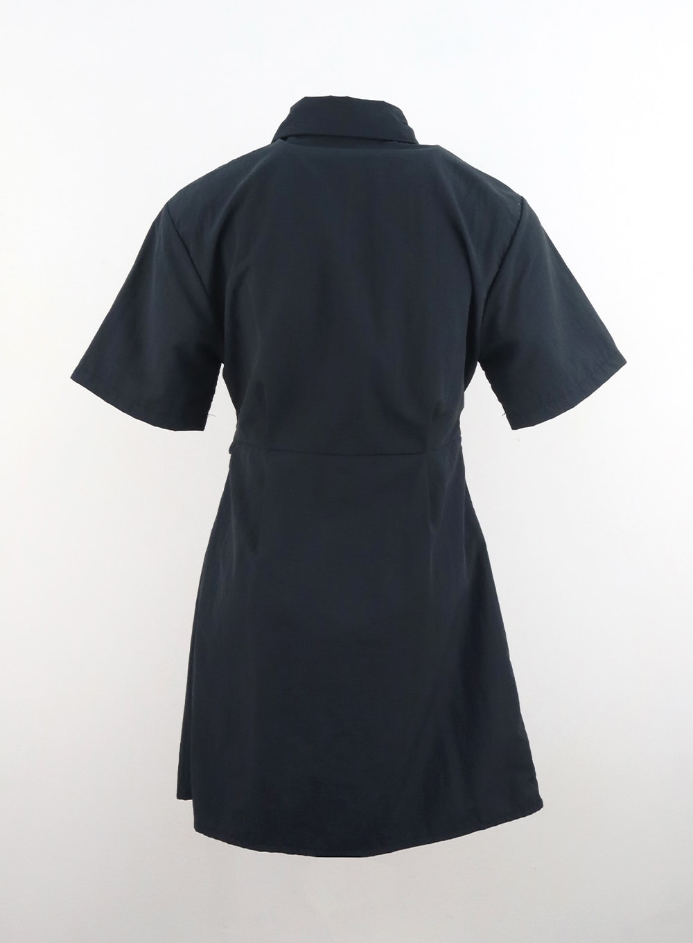 nylon-mini-shirt-dress-cu329