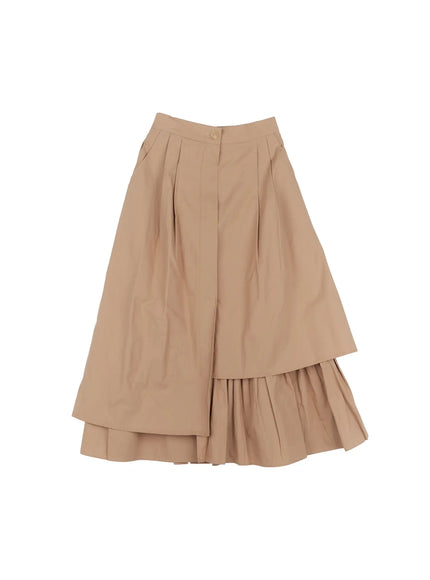 Asymmetrical Flare Layered Skirt CG526