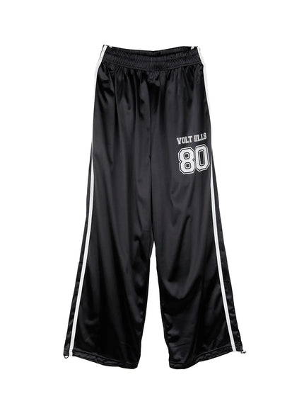 reflective-track-lounge-pants-cs511 / Black