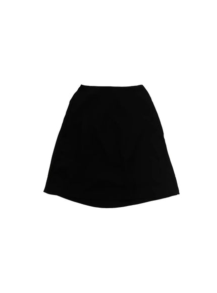 chiffon-midi-skirt-co503 / Black