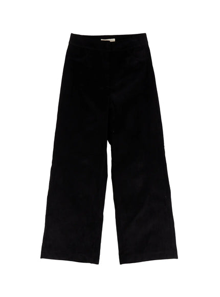 corduroy-wide-leg-pants-co524 / Black