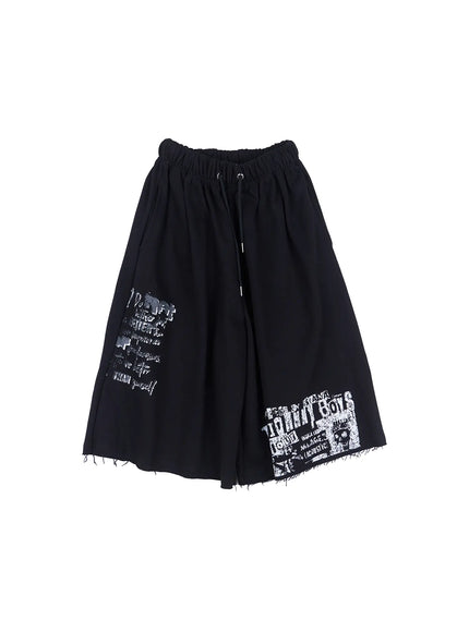 Graphic Relaxed-Fit Bermuda Sweatshorts CL521