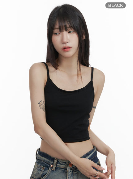 basic-cami-crop-top-oa429 / Black