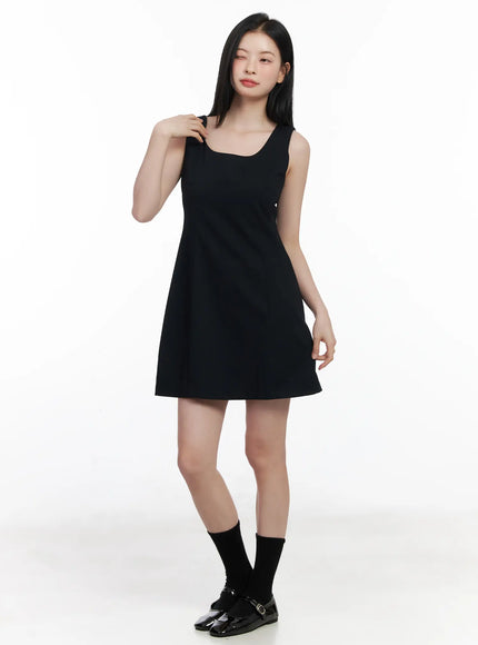 elegant-a-line-mini-dress-cj519 / Black