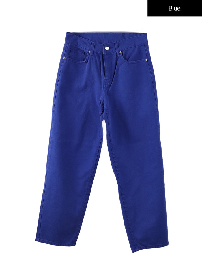 basic-straight-leg-pants-of415 / Blue