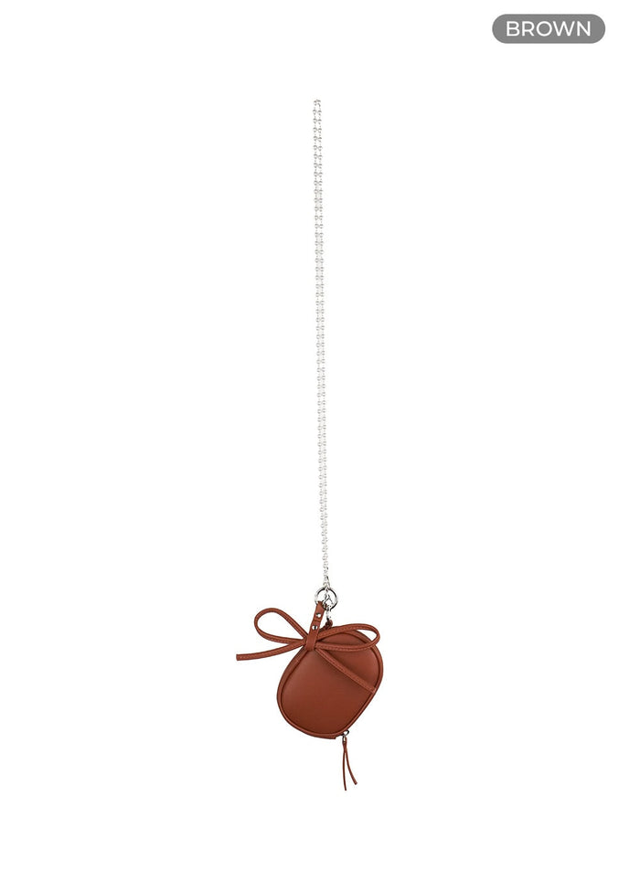 ribbon-crossbody-mini-bag-ou418 / Brown
