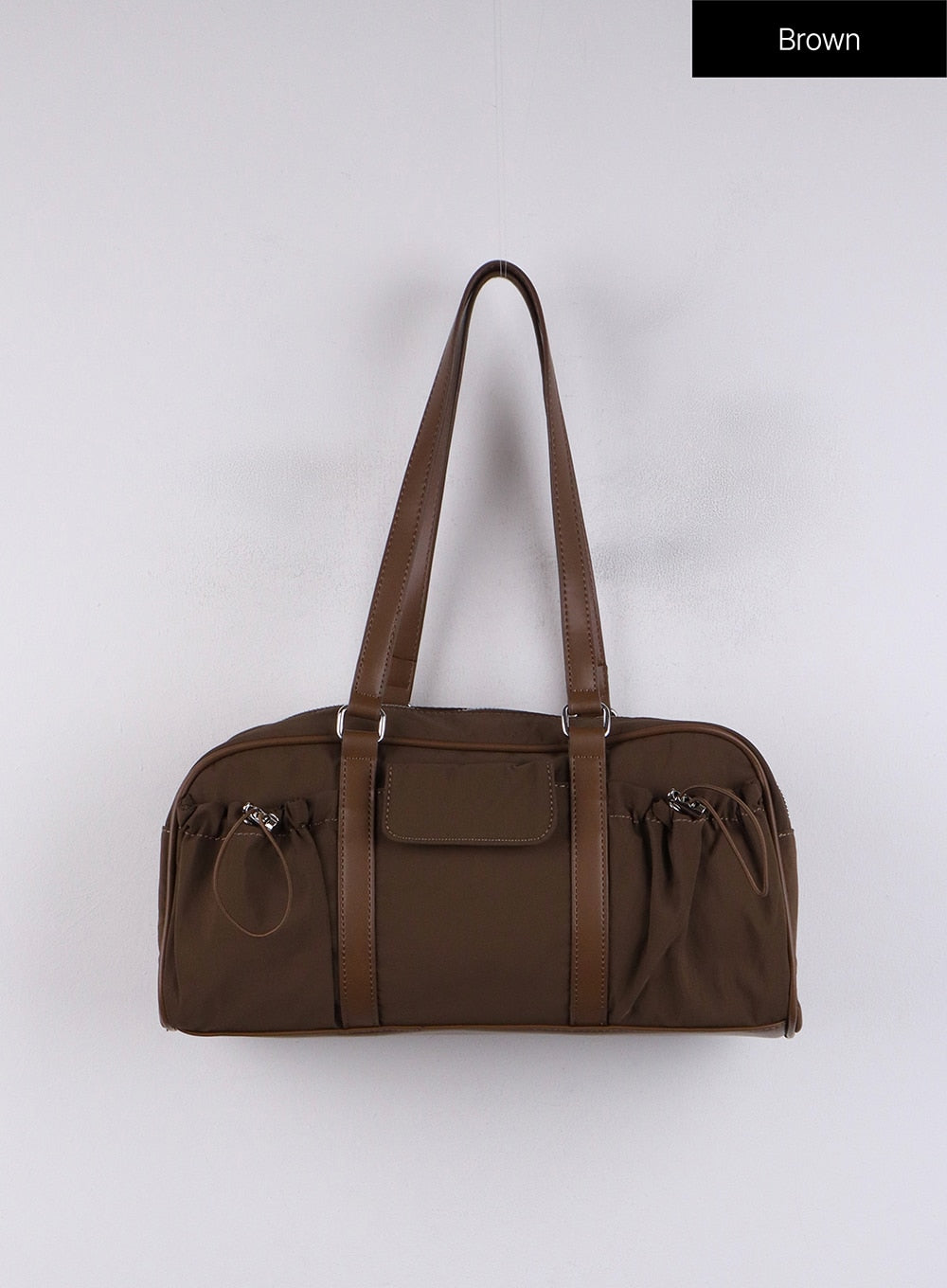string-pocket-shoulder-bag-cj419 / Brown