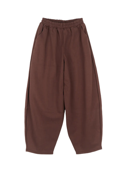 basic-wide-fit-sweatpants-cu517 / Brown