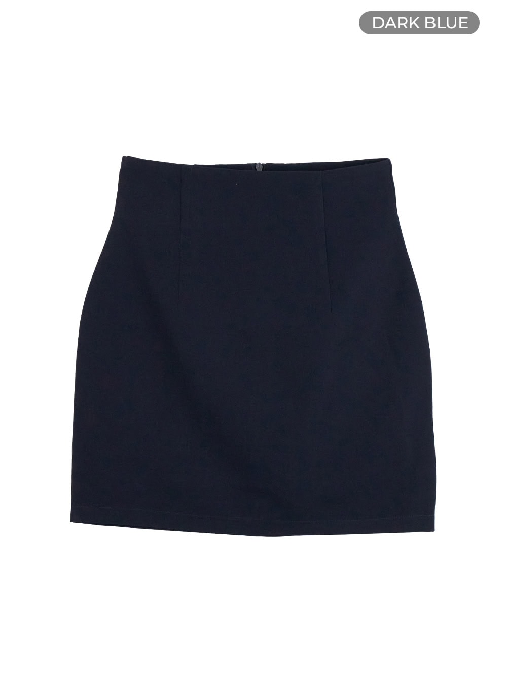 basic-high-waist-mini-skirt-ou411 / Dark blue