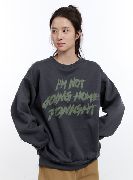 oversized-crew-neck-sweatshirt-on418 / Dark gray