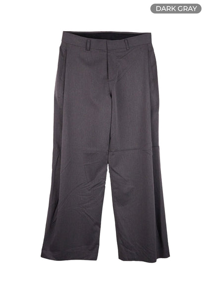 mens-sophisticated-wide-leg-trousers-co408 / Dark gray