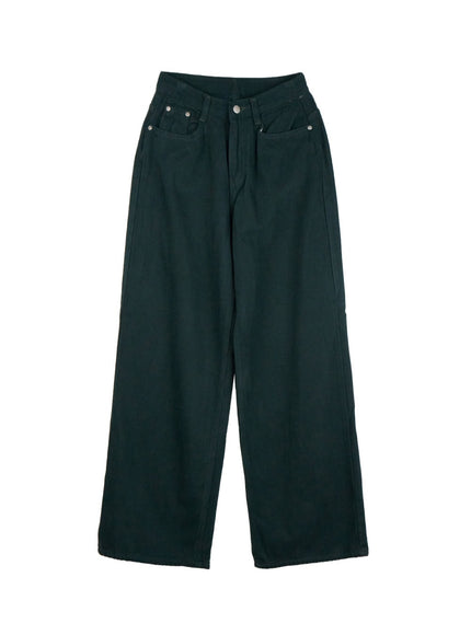 cozy-cotton-wide-leg-sweat-pants-on429 / Green