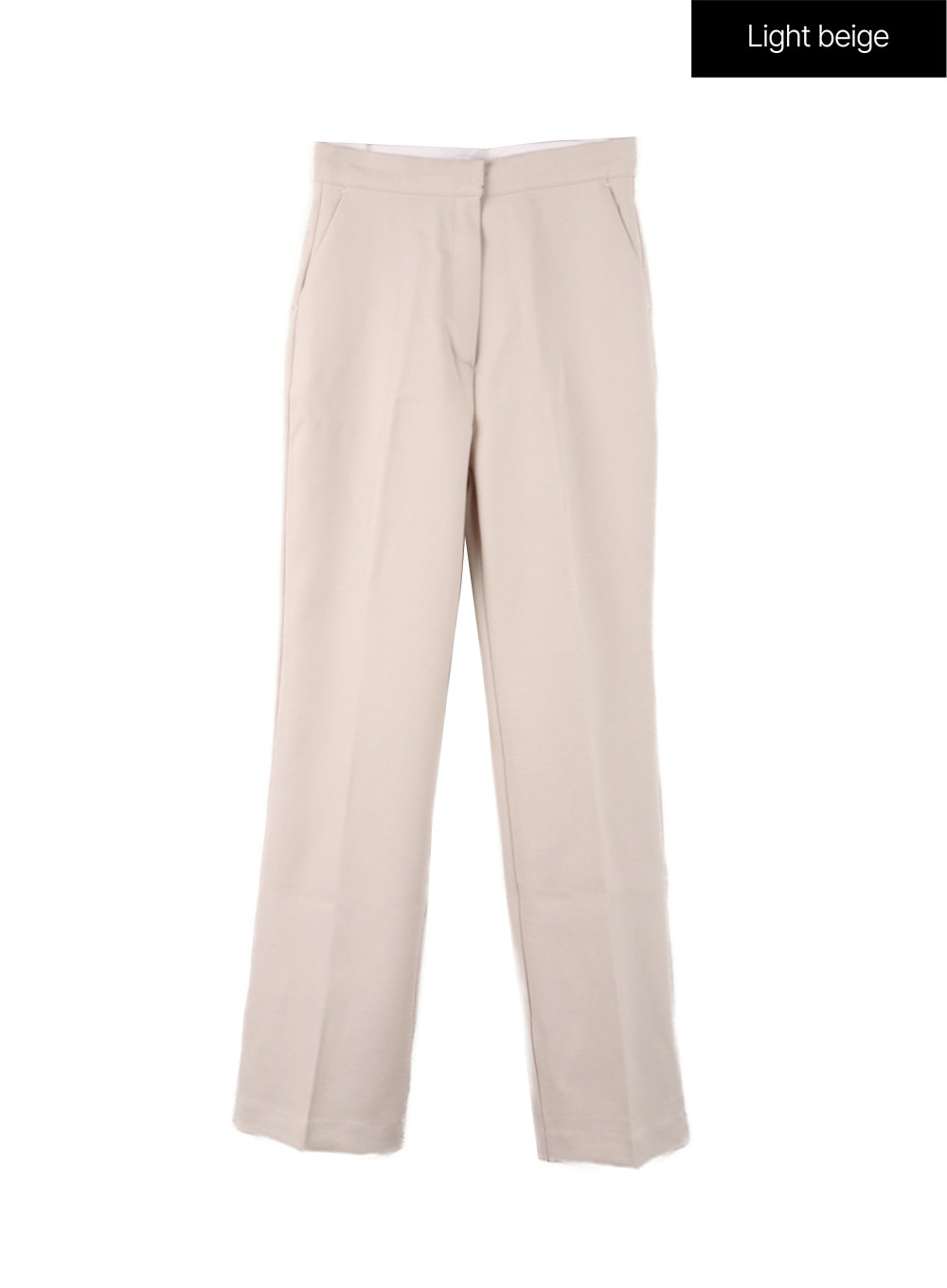 basic-straight-fit-tailored-pants-of419 / Light beige
