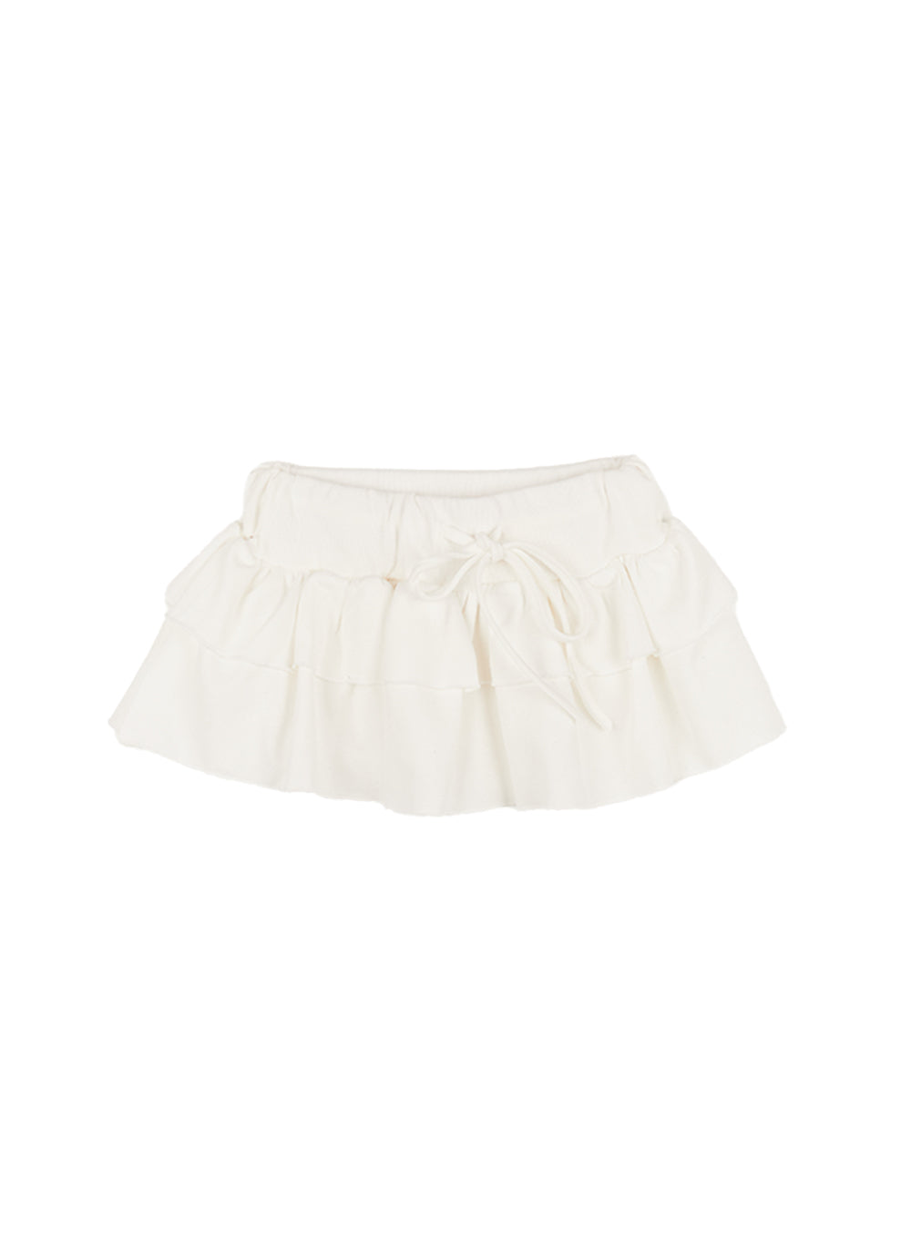 frill-layered-mini-skirt-ca508 / White