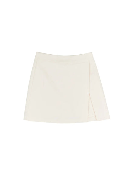 chic-a-line-mini-skirt-cj519 / Light beige
