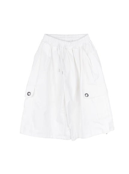 wide-leg-cargo-shorts-ca524 / White
