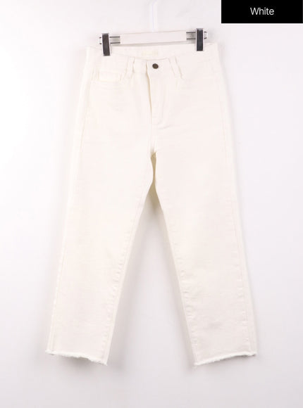 straight-leg-cotton-pants-of405 / White