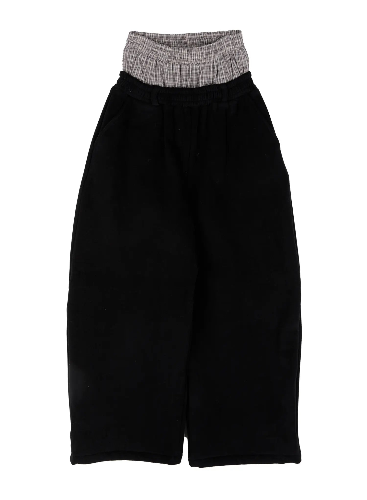 double-layered-sweatpants-cn527 / Black