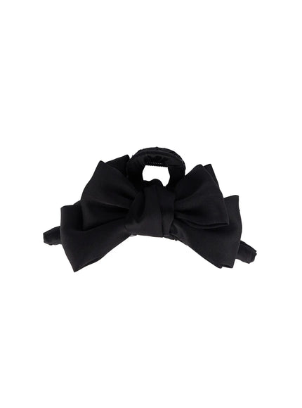 double-bow-claw-clip-f502 / Black