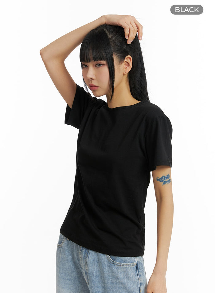 solid-t-shirt-cm407 / Black