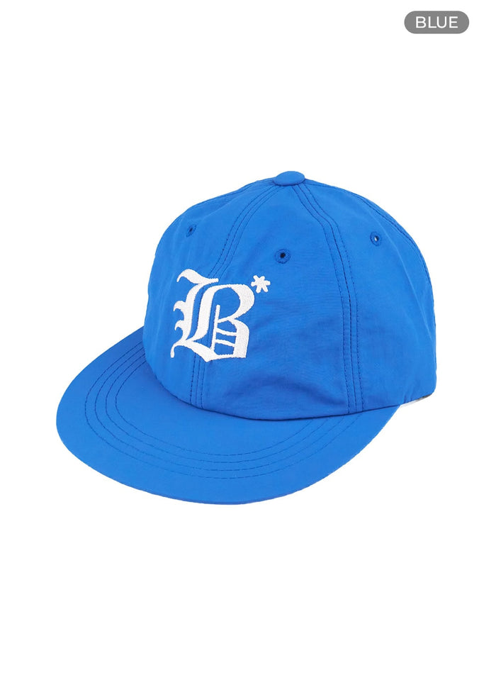 b-lettering-embroidered-snapback-cu428 / Blue