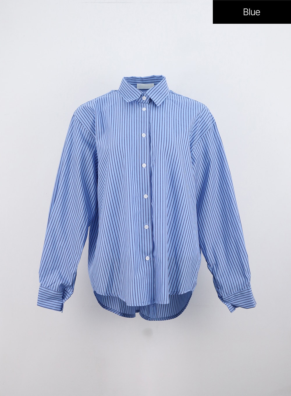 oversized-striped-shirt-on303 / Blue