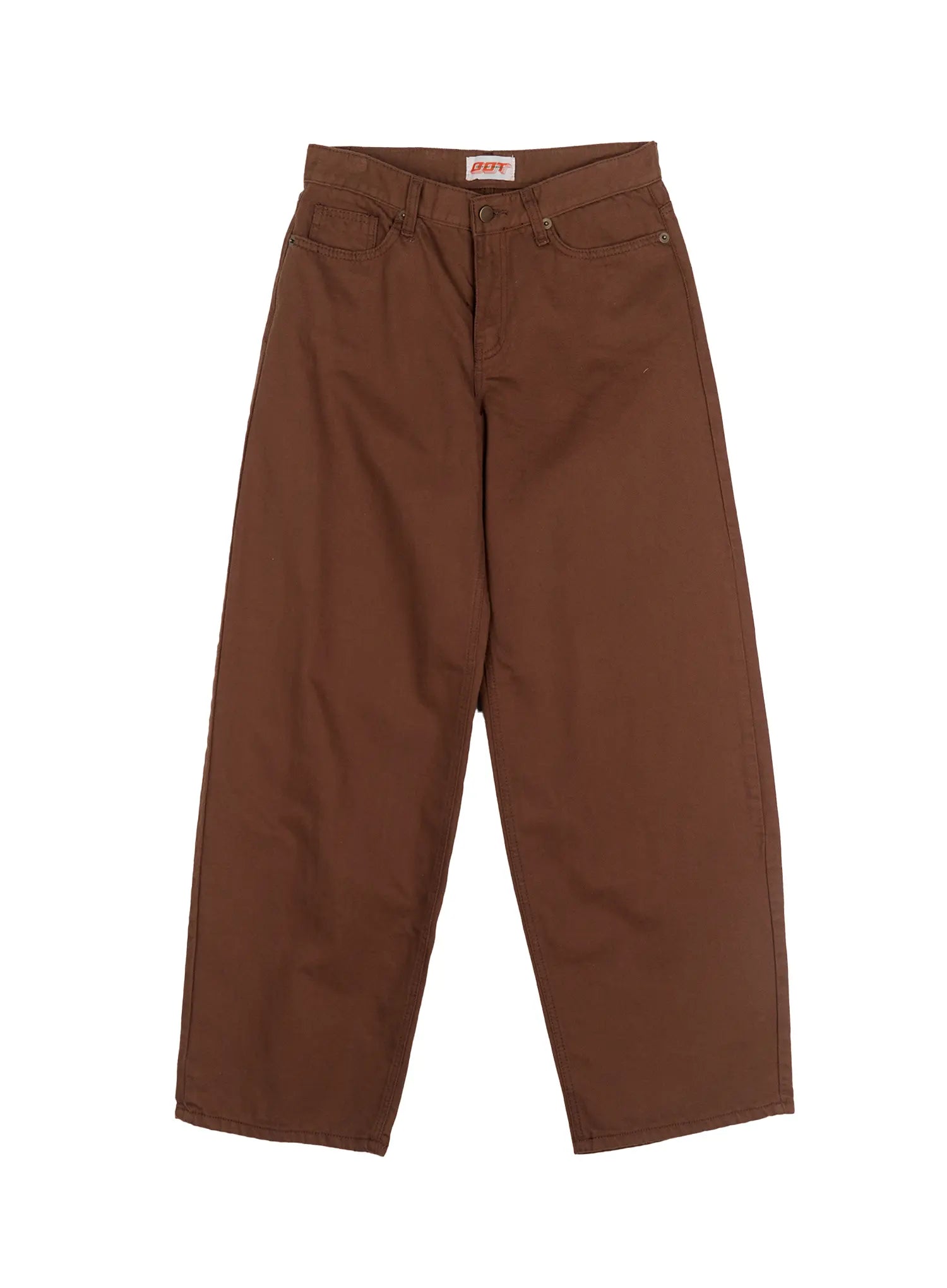 low-rise-wide-leg-pants-cn511 / Brown