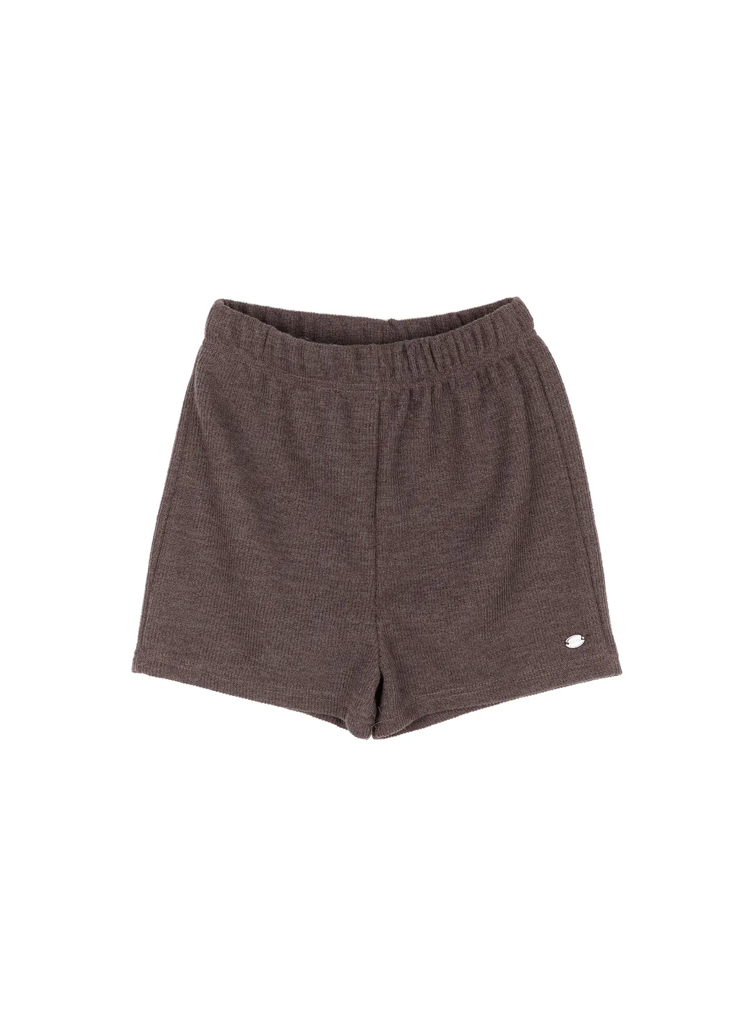 cozy-knit-micro-shorts-cd505 / Brown