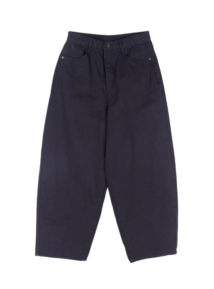 wide-leg-cotton-pants-cf504 / Dark blue