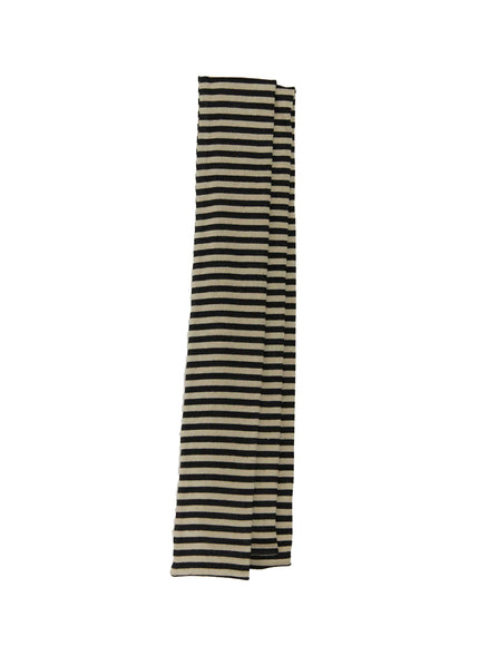 classic-striped-scarf-cl514 / Dark green