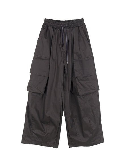 balloon-fit-baggy-cargo-pants-cy520 / Gray