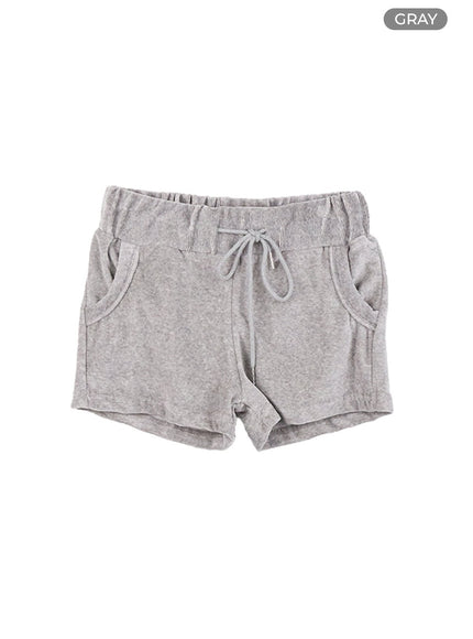 Velvet Slim-Fit Micro Shorts CO424