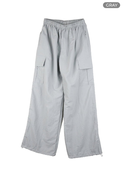 mens-cargo-nylon-pants-cl429 / Gray