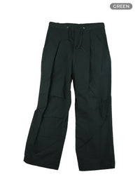 drawstring-parachute-pants-unisex-ca418 / Green